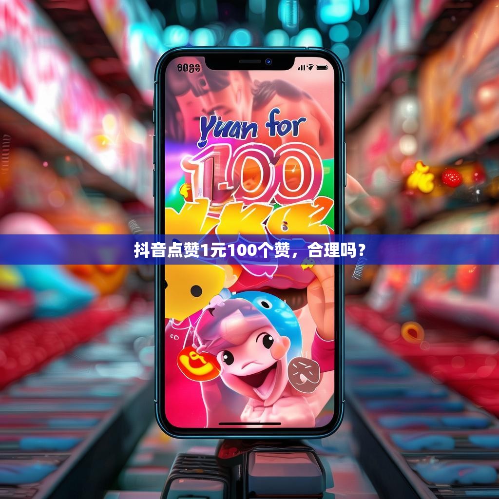 抖音点赞1元100个赞，合理吗？