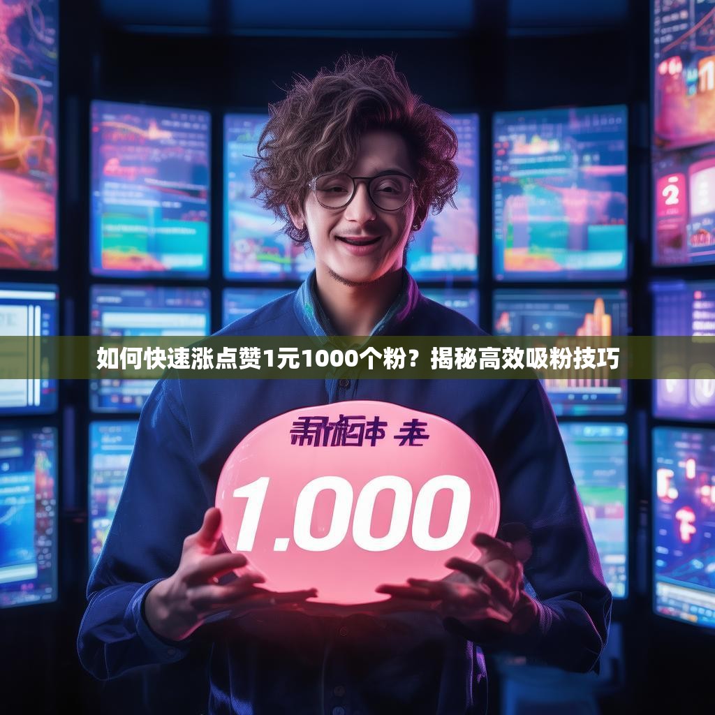 如何快速涨点赞1元1000个粉？揭秘高效吸粉技巧