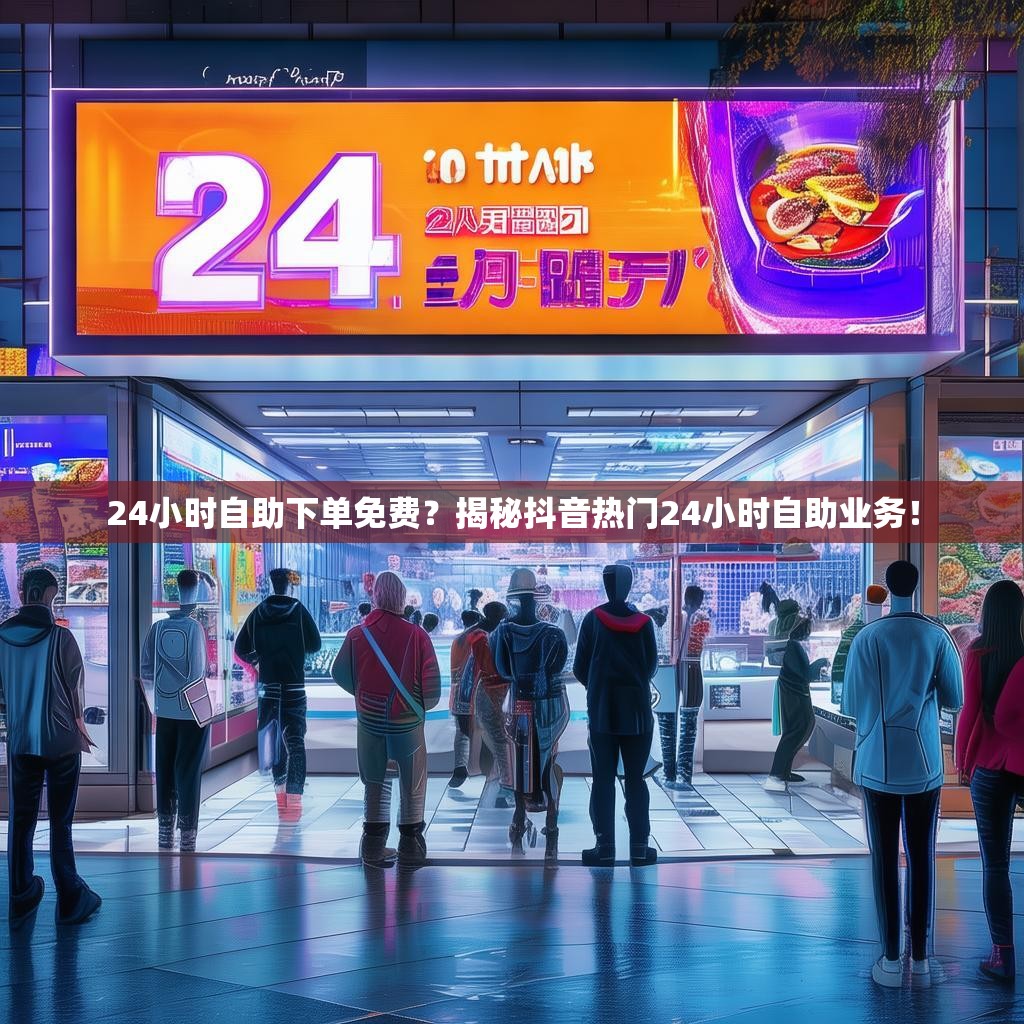 24小时自助下单免费？揭秘抖音热门24小时自助业务！