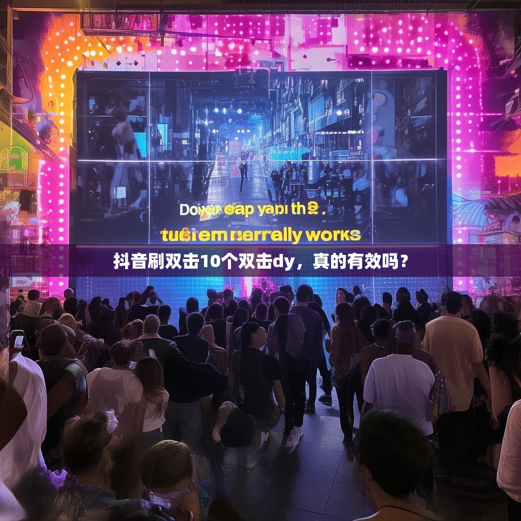 抖音刷双击10个双击dy，真的有效吗？