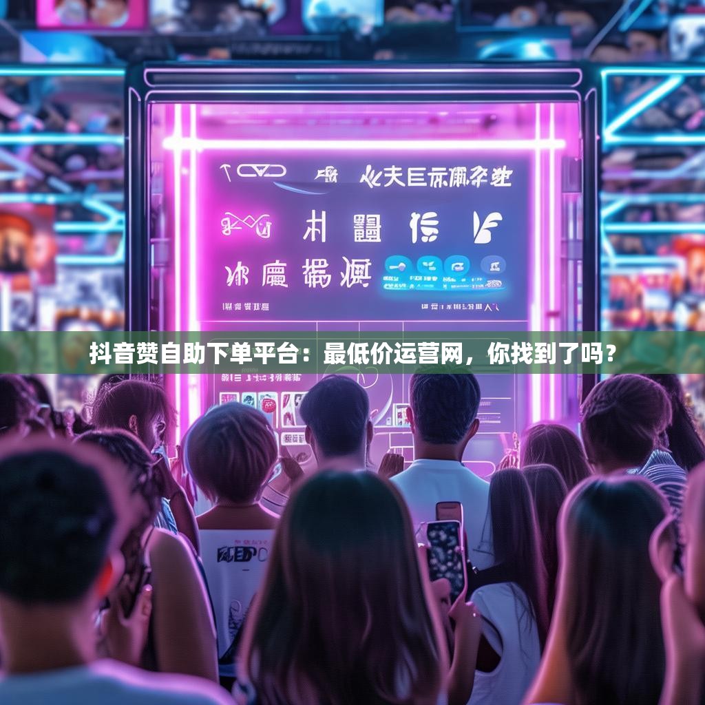 抖音赞自助下单平台：最低价运营网，你找到了吗？