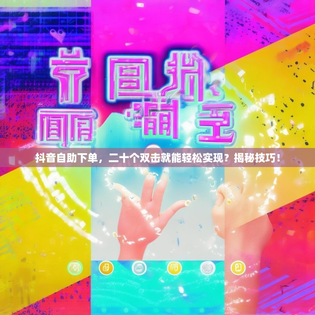 抖音自助下单，二十个双击就能轻松实现？揭秘技巧！
