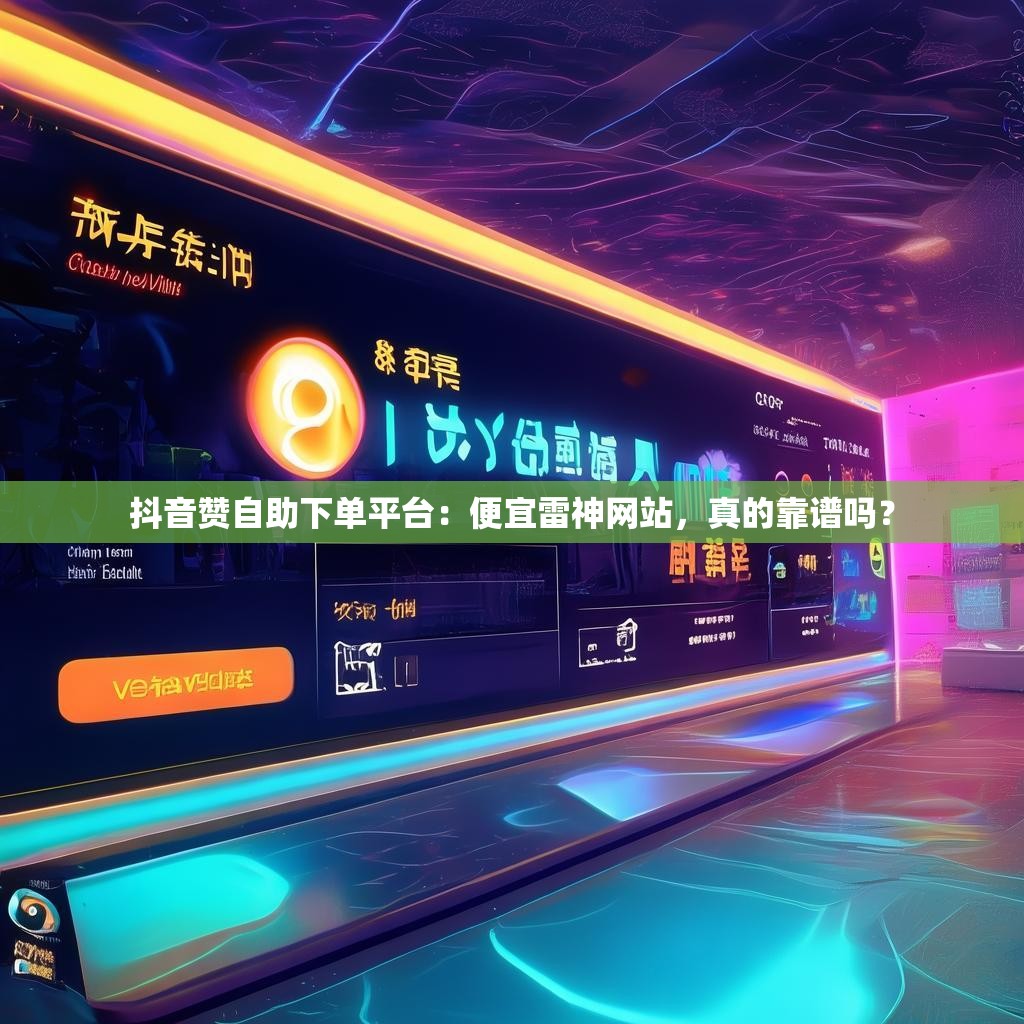 抖音赞自助下单平台：便宜雷神网站，真的靠谱吗？