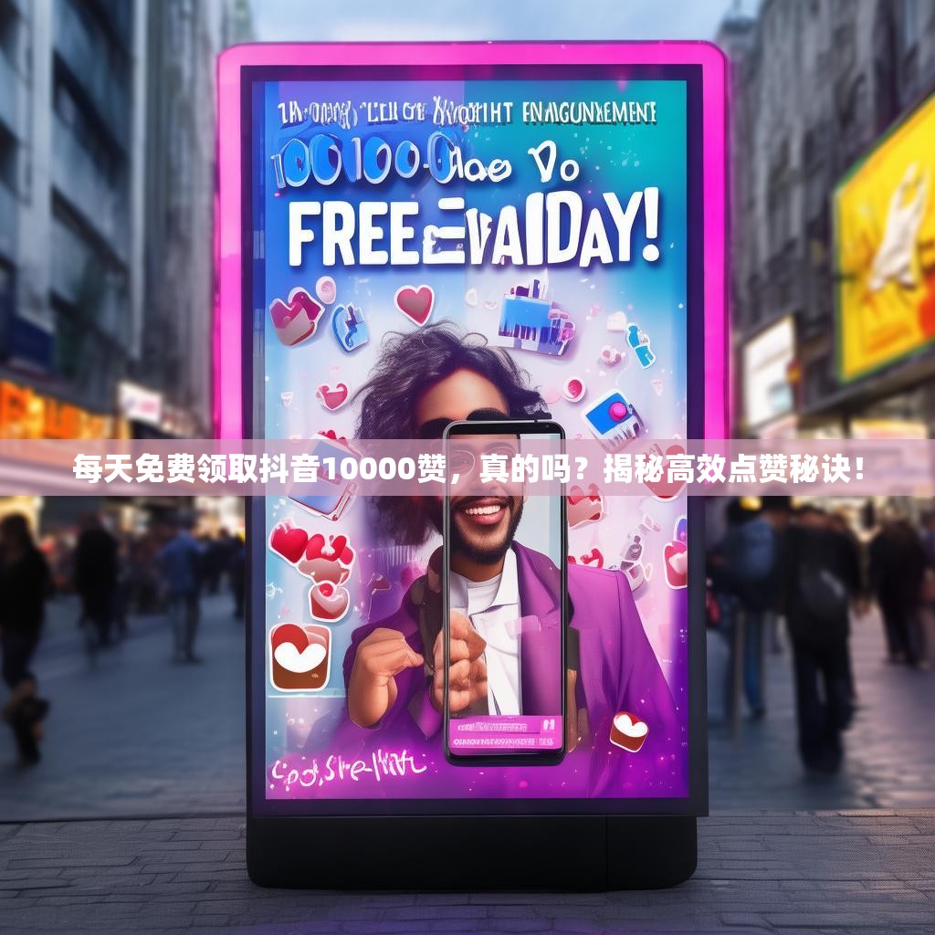 每天免费领取抖音10000赞，真的吗？揭秘高效点赞秘诀！