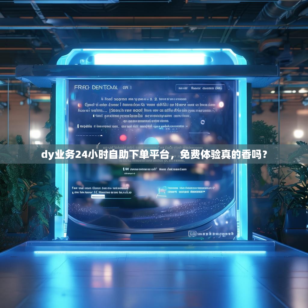 dy业务24小时自助下单平台，免费体验真的香吗？