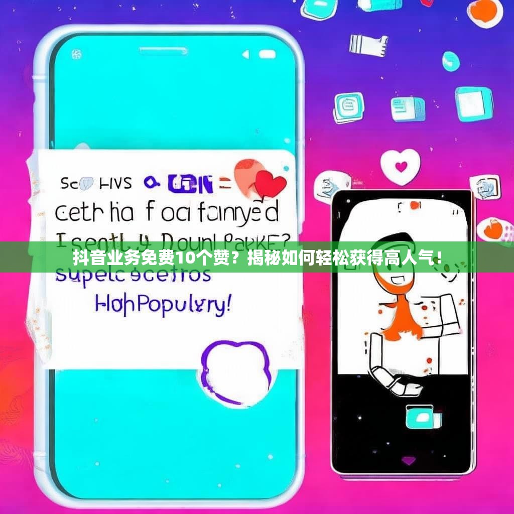 抖音业务免费10个赞？揭秘如何轻松获得高人气！