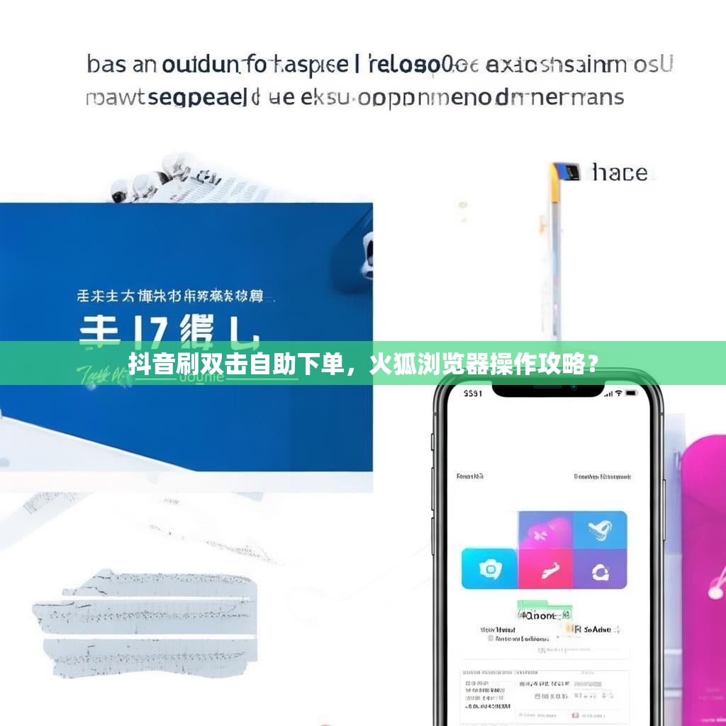 抖音刷双击自助下单，火狐浏览器操作攻略？