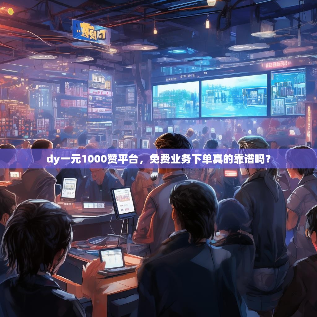 dy一元1000赞平台，免费业务下单真的靠谱吗？
