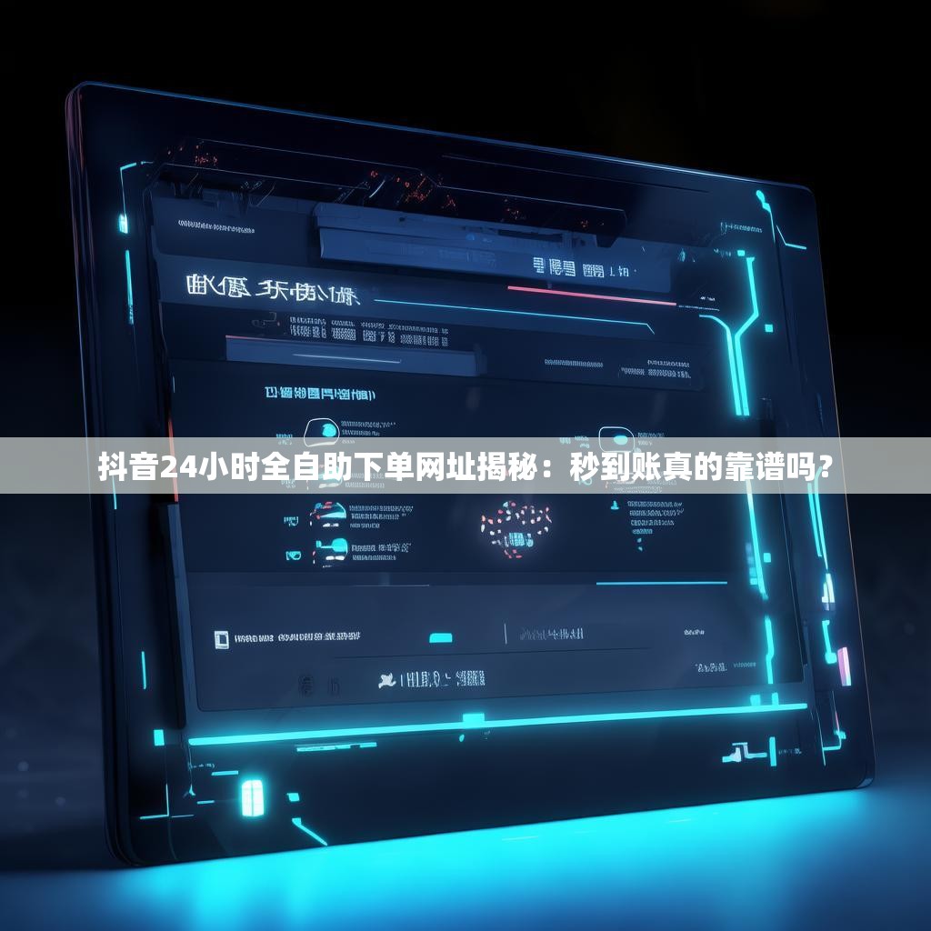 抖音24小时全自助下单网址揭秘：秒到账真的靠谱吗？