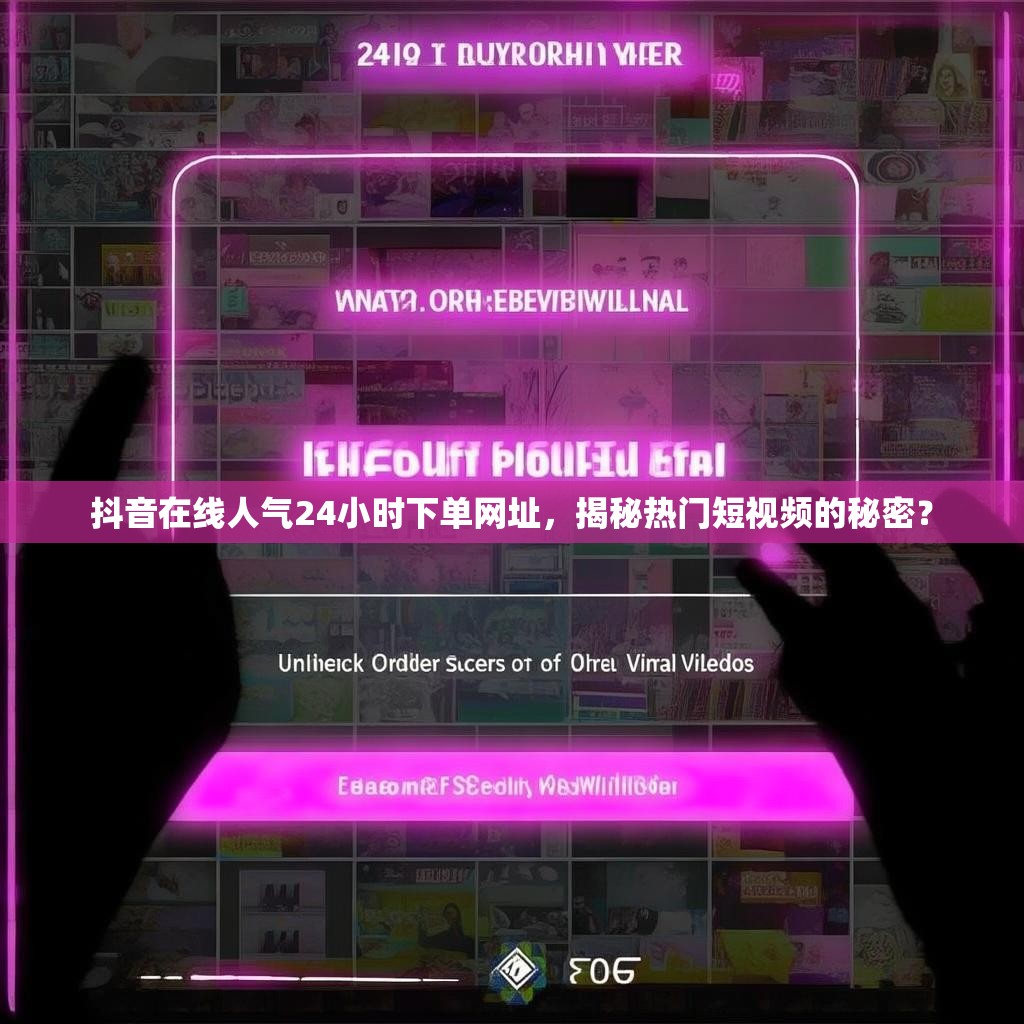 抖音在线人气24小时下单网址，揭秘热门短视频的秘密？