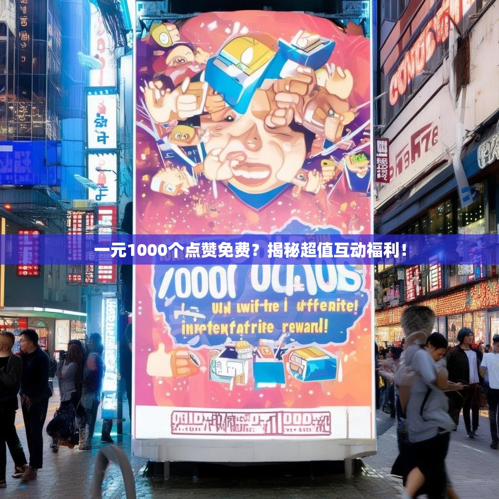 一元1000个点赞免费？揭秘超值互动福利！