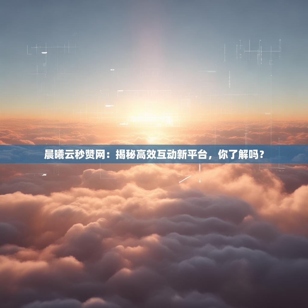 晨曦云秒赞网：揭秘高效互动新平台，你了解吗？