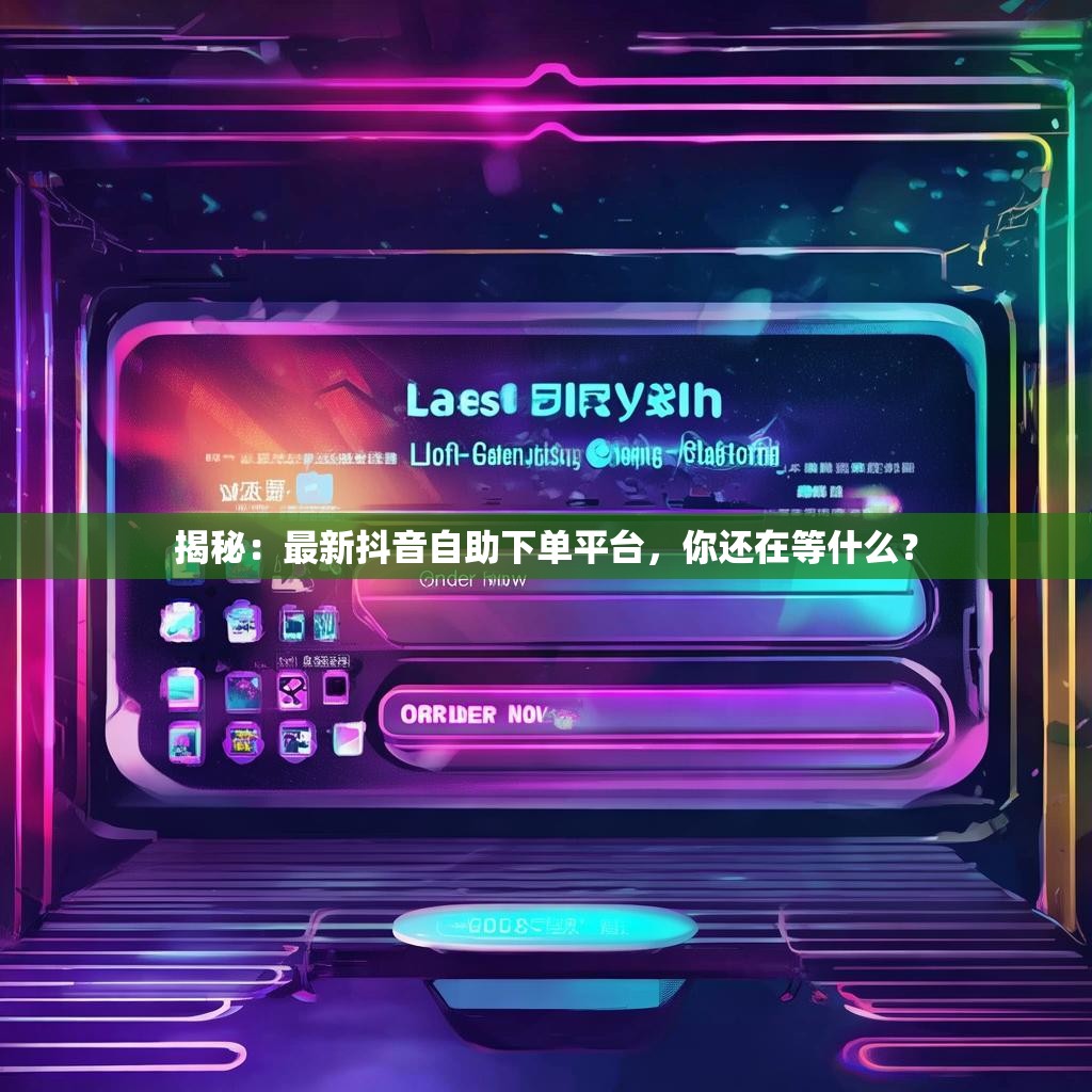 揭秘：最新抖音自助下单平台，你还在等什么？