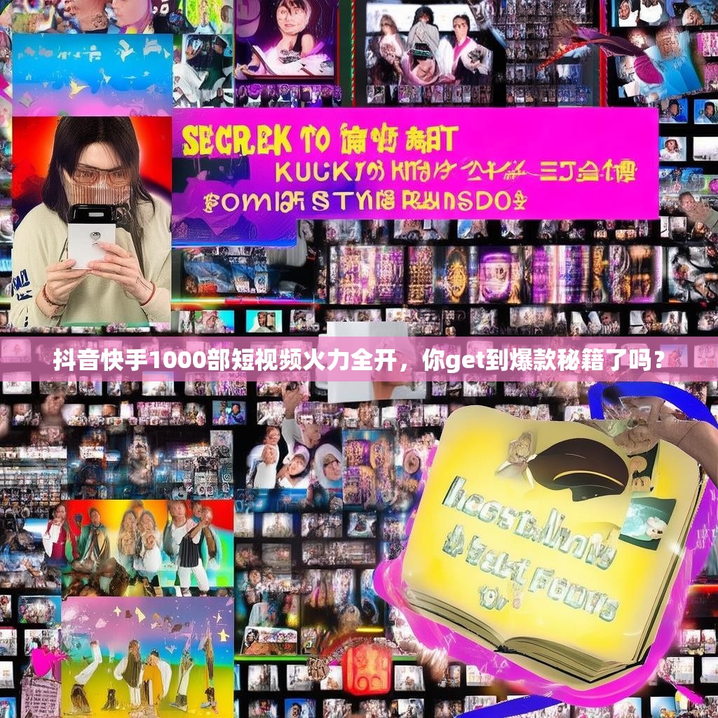 抖音快手1000部短视频火力全开，你get到爆款秘籍了吗？