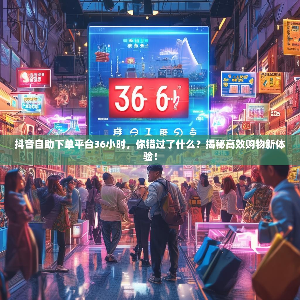 抖音自助下单平台36小时，你错过了什么？揭秘高效购物新体验！
