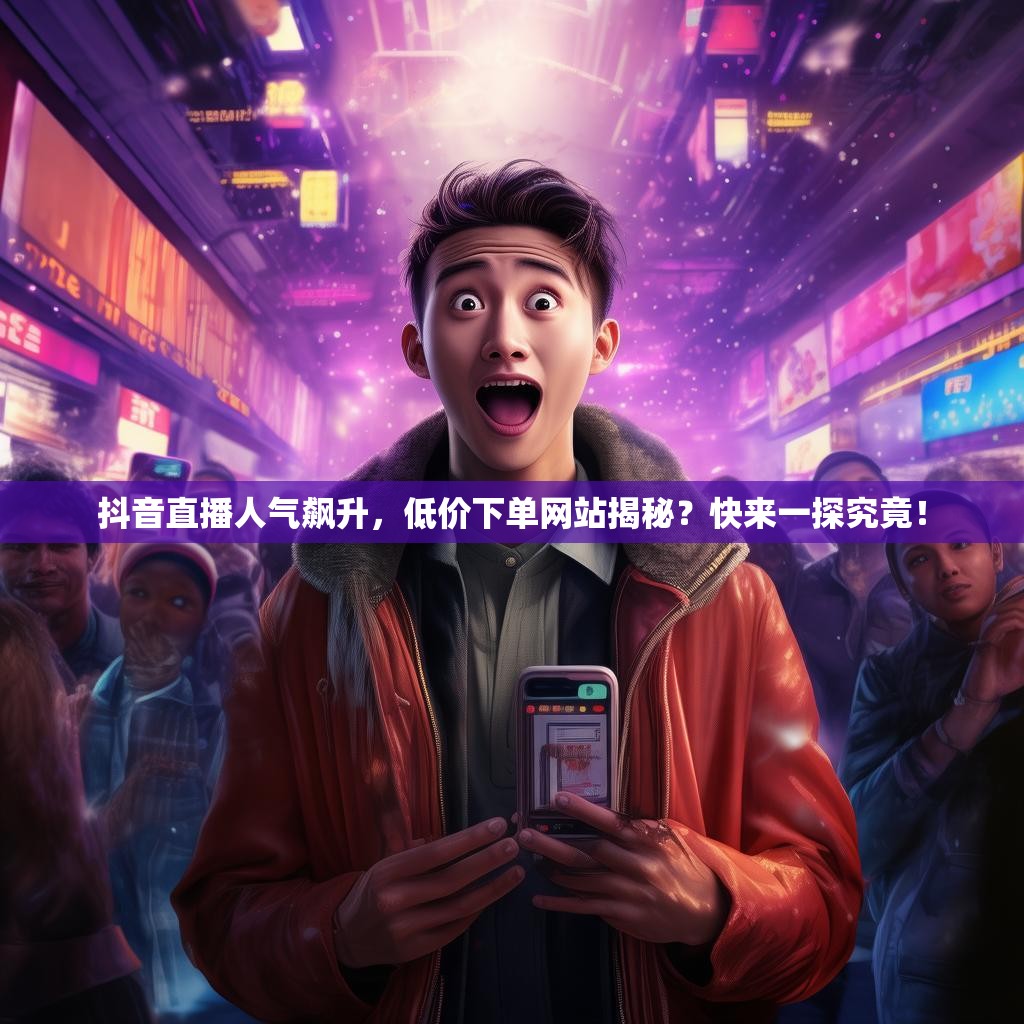 抖音直播人气飙升，低价下单网站揭秘？快来一探究竟！