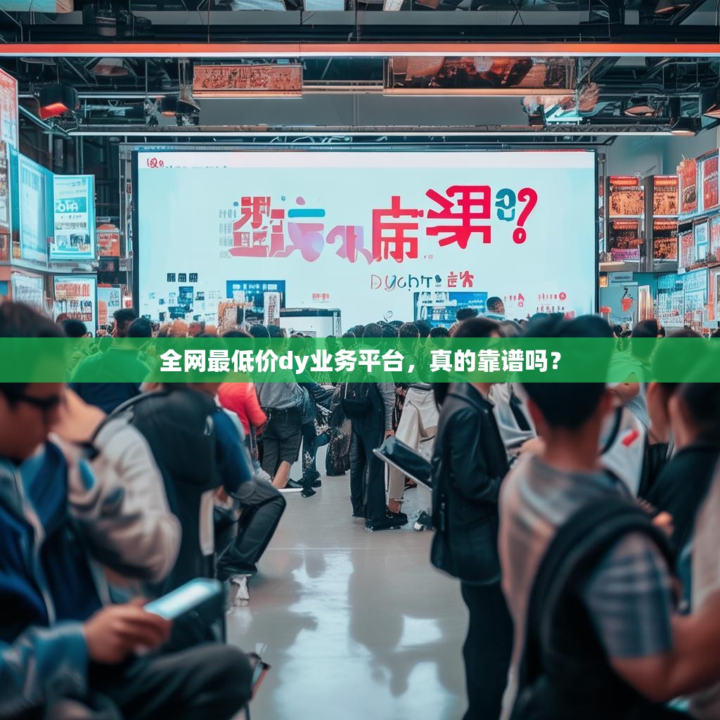 全网最低价dy业务平台，真的靠谱吗？