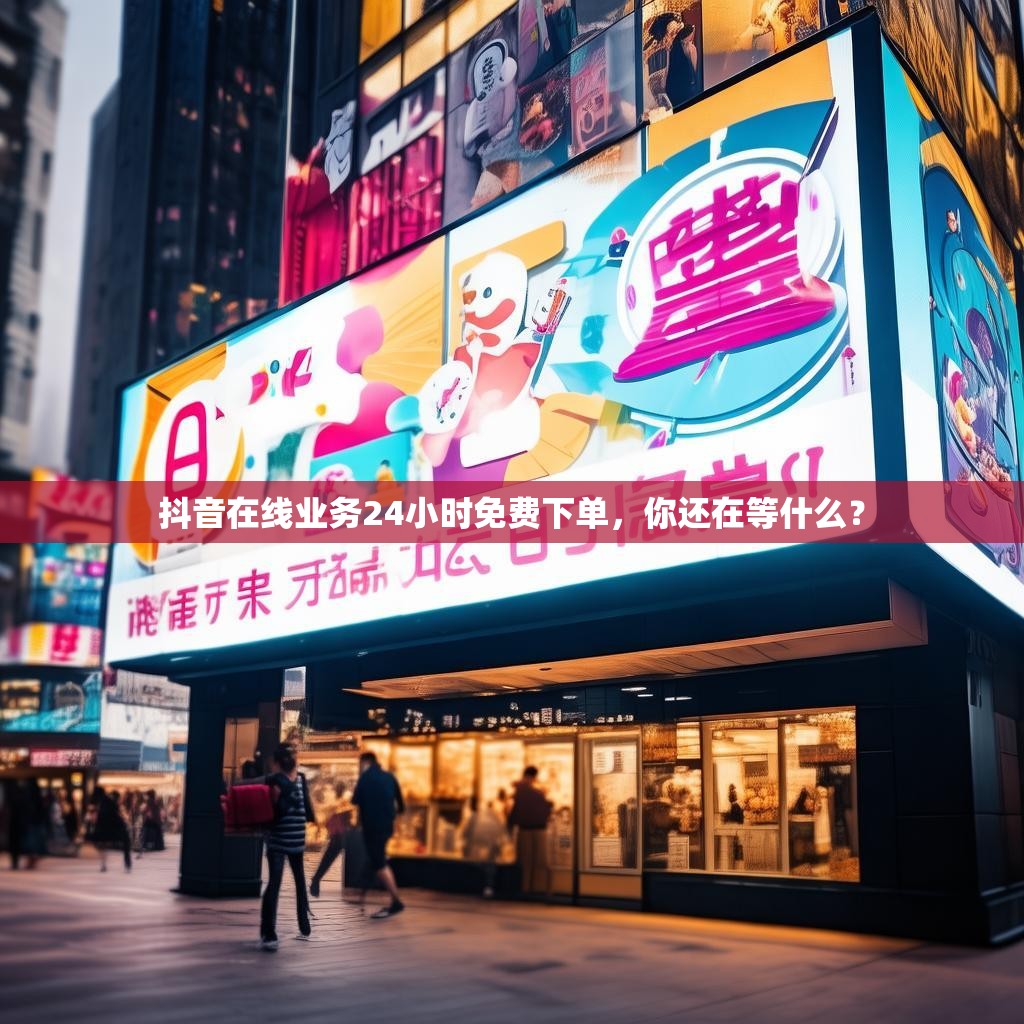 抖音在线业务24小时免费下单，你还在等什么？