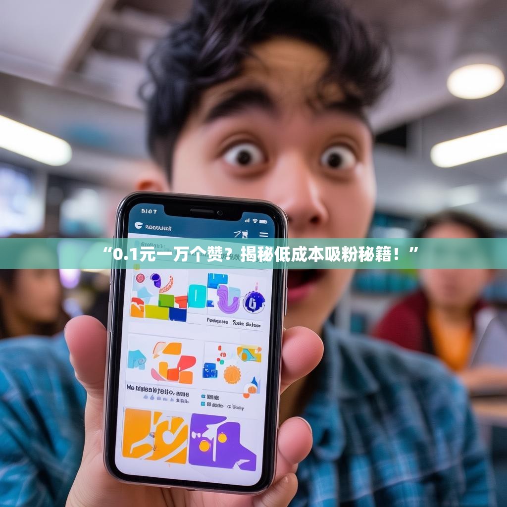 “0.1元一万个赞？揭秘低成本吸粉秘籍！”