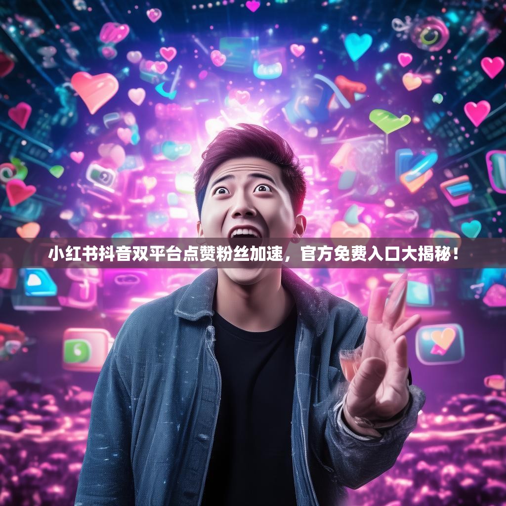 小红书抖音双平台点赞粉丝加速，官方免费入口大揭秘！