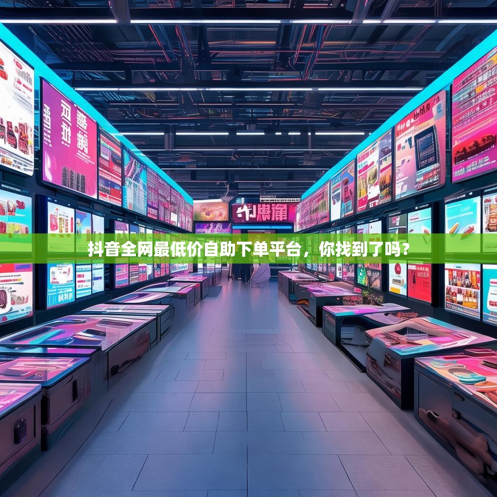 抖音全网最低价自助下单平台，你找到了吗？