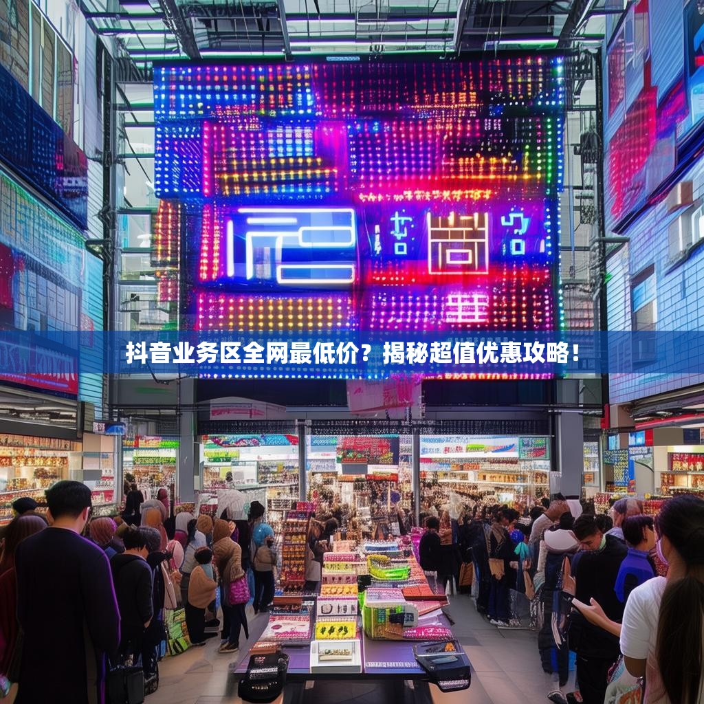 抖音业务区全网最低价？揭秘超值优惠攻略！