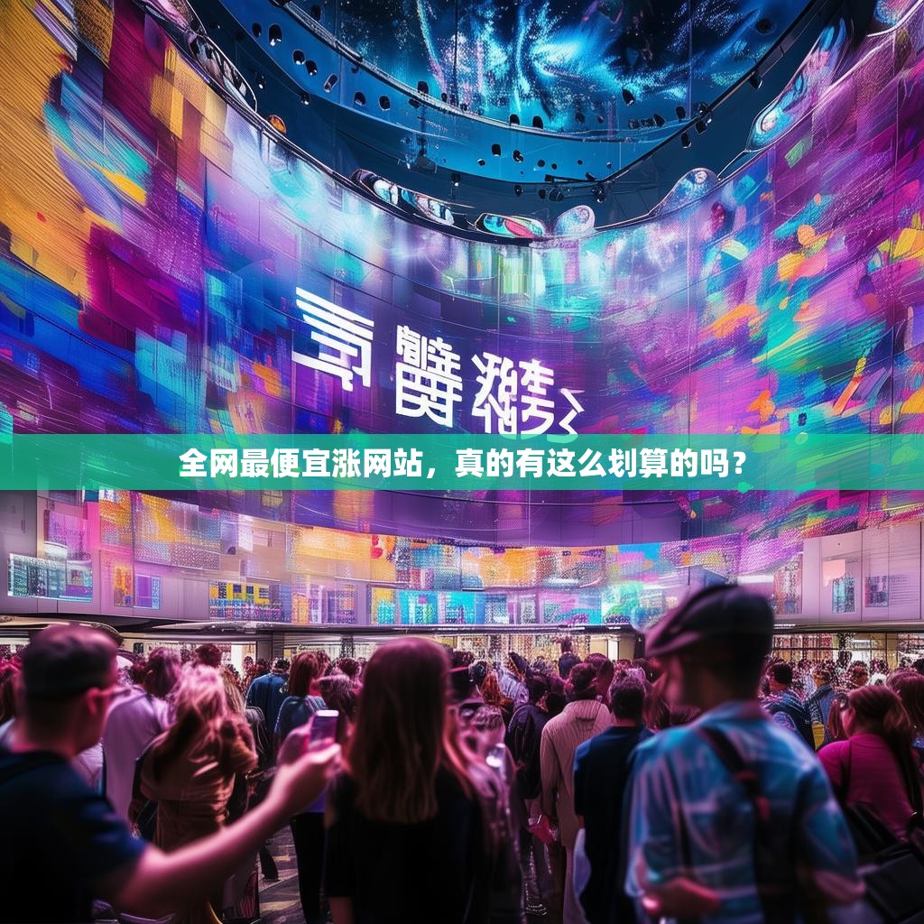 全网最便宜涨网站，真的有这么划算的吗？