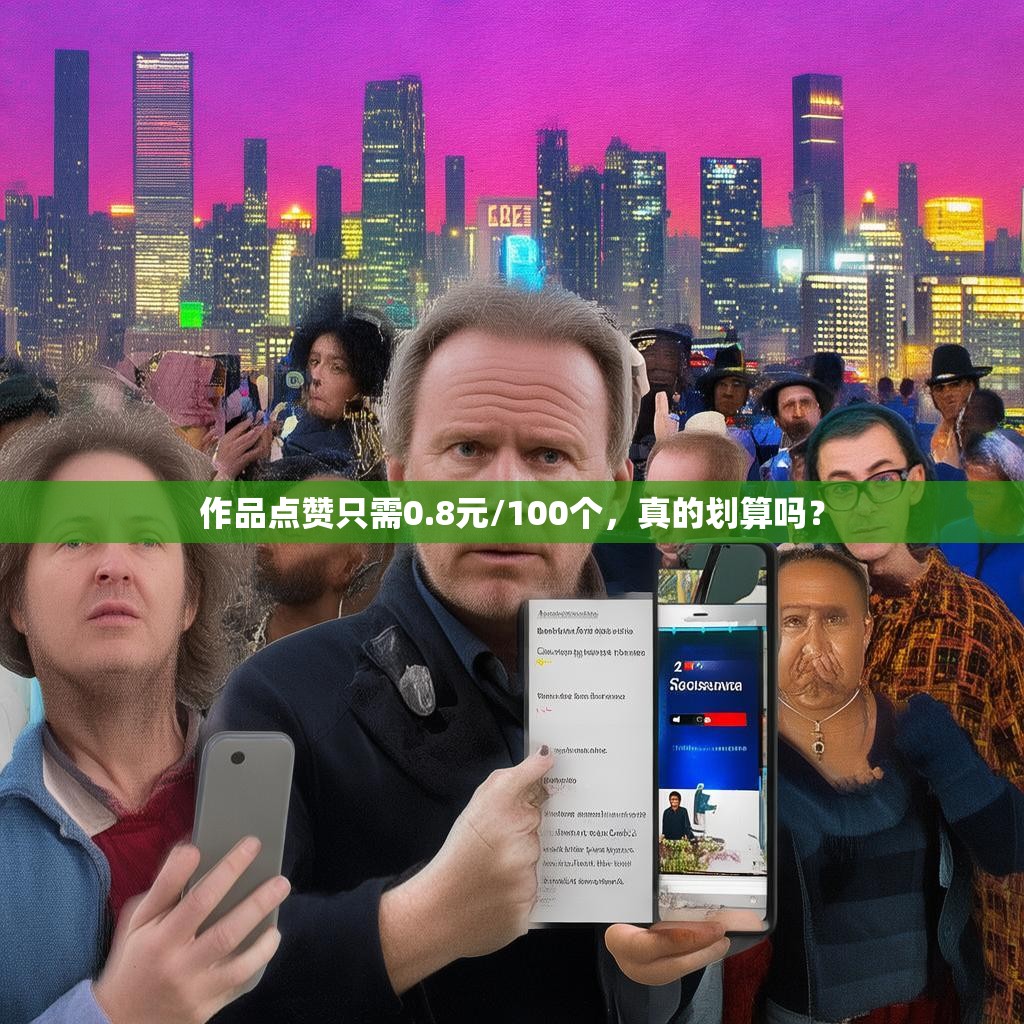 作品点赞只需0.8元/100个，真的划算吗？