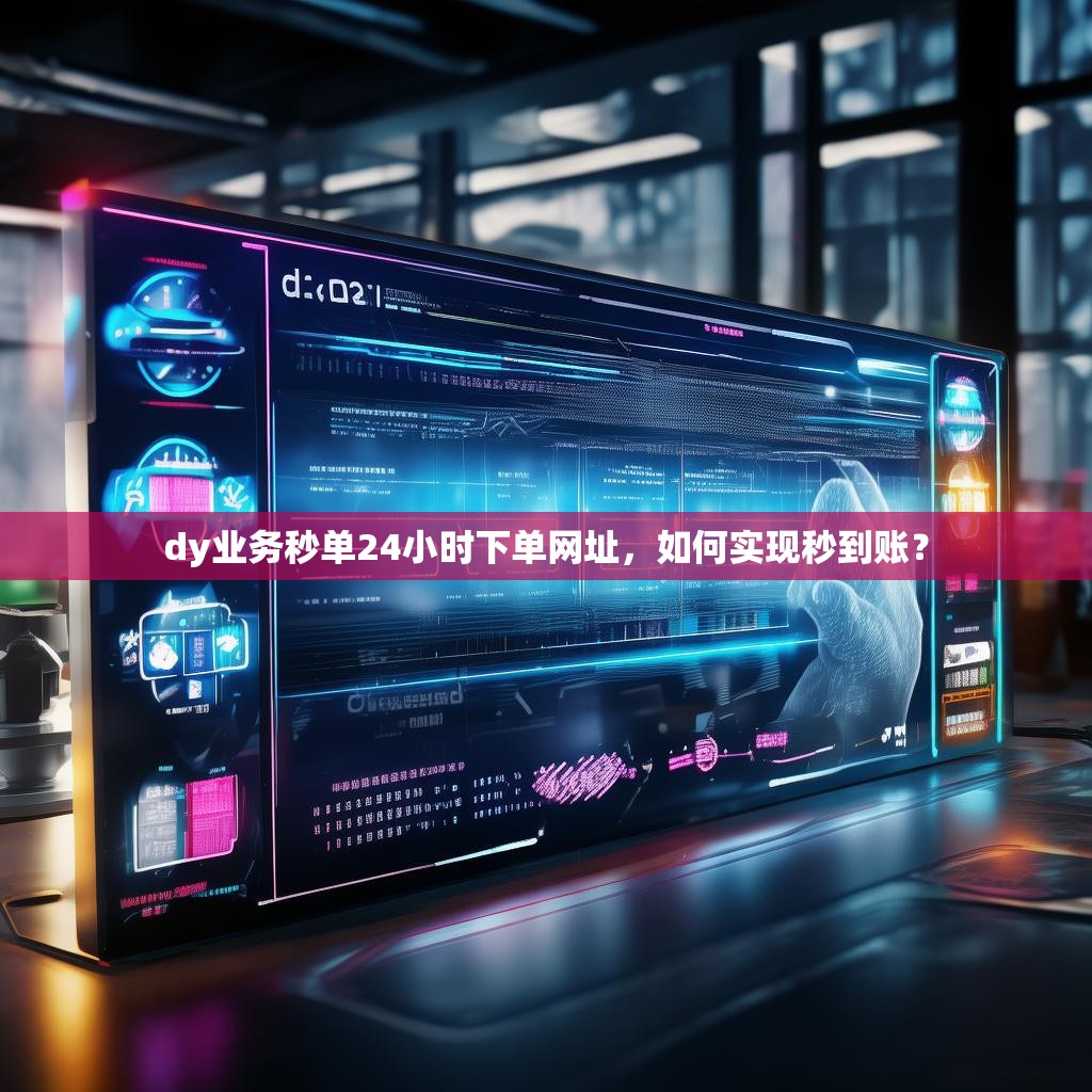 dy业务秒单24小时下单网址，如何实现秒到账？