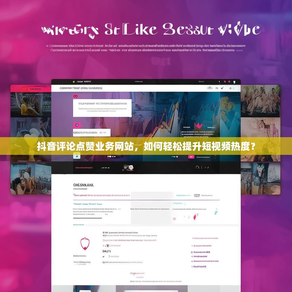 抖音评论点赞业务网站，如何轻松提升短视频热度？