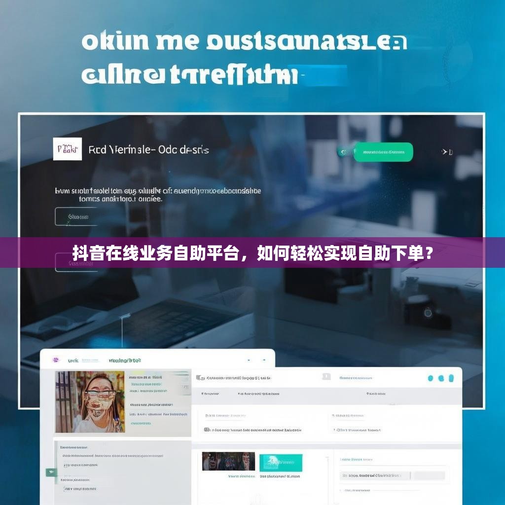 抖音在线业务自助平台，如何轻松实现自助下单？