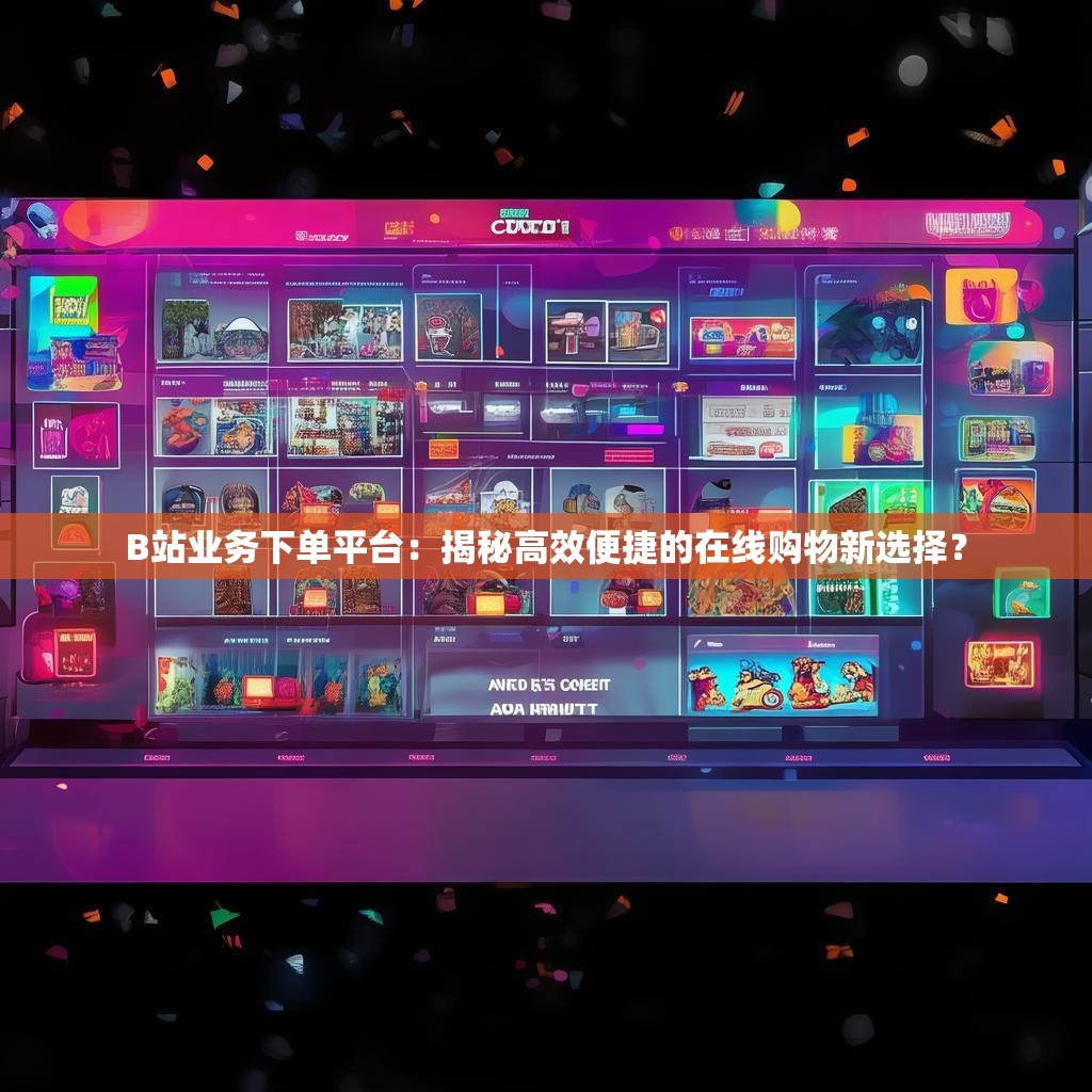 B站业务下单平台：揭秘高效便捷的在线购物新选择？