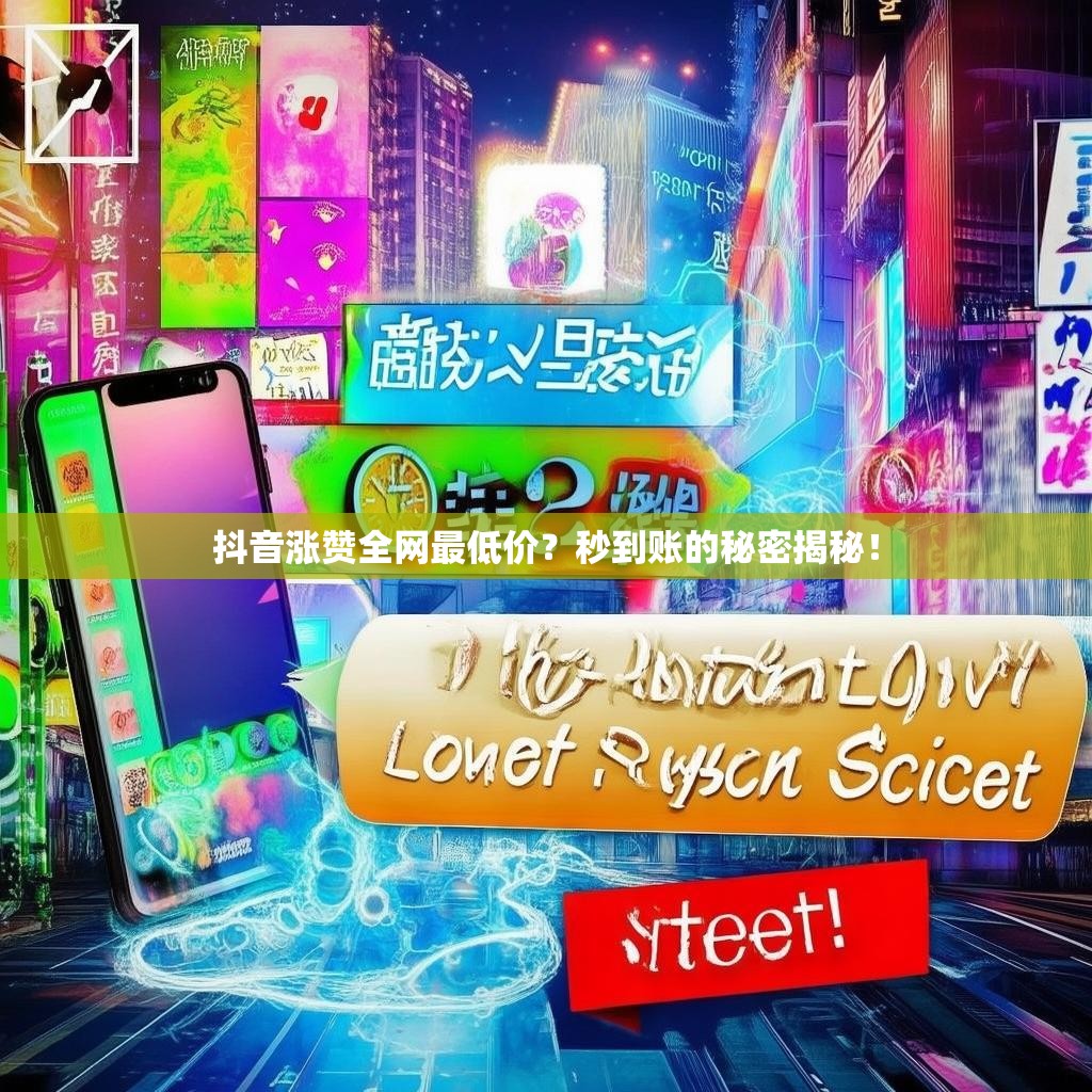 抖音涨赞全网最低价？秒到账的秘密揭秘！