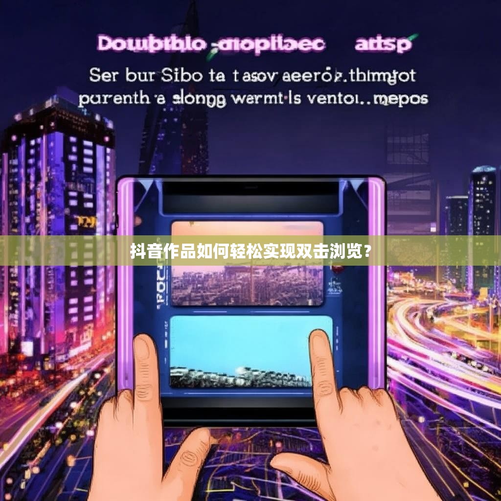 抖音作品如何轻松实现双击浏览？