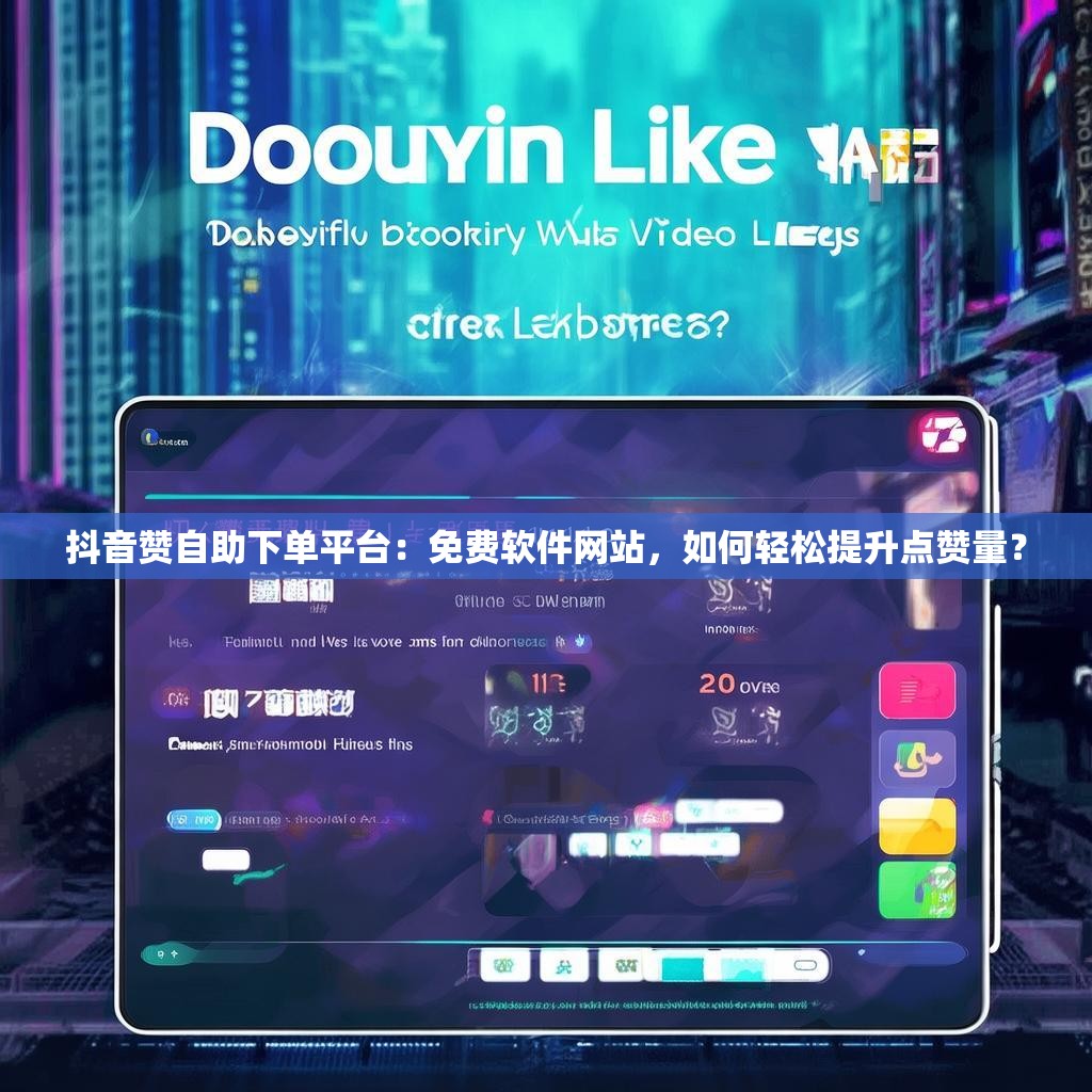 抖音赞自助下单平台：免费软件网站，如何轻松提升点赞量？