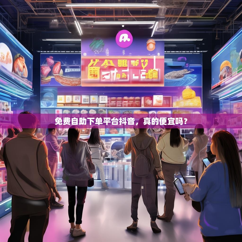 免费自助下单平台抖音，真的便宜吗？
