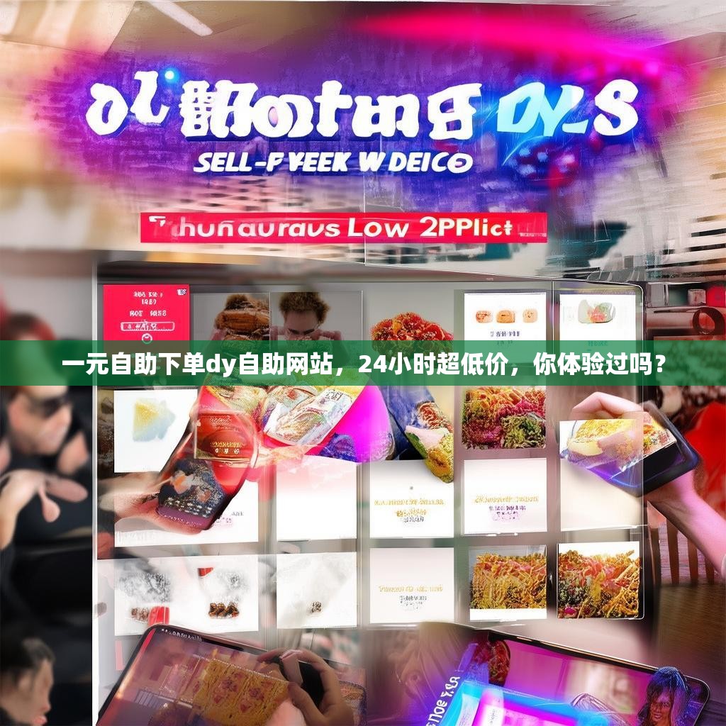 一元自助下单dy自助网站，24小时超低价，你体验过吗？