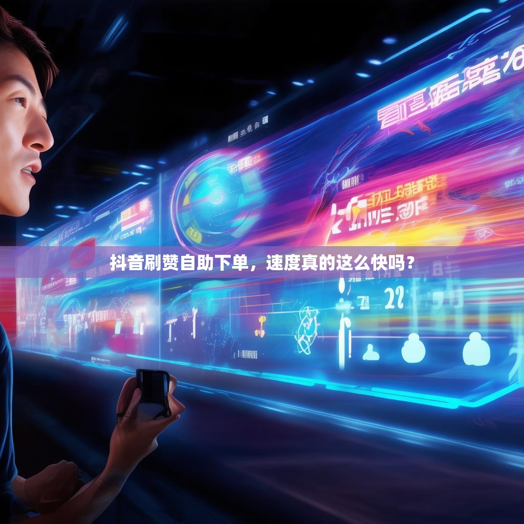 抖音刷赞自助下单，速度真的这么快吗？