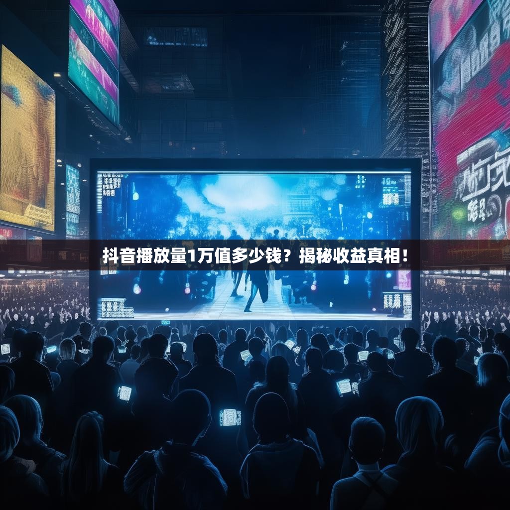 抖音播放量1万值多少钱？揭秘收益真相！