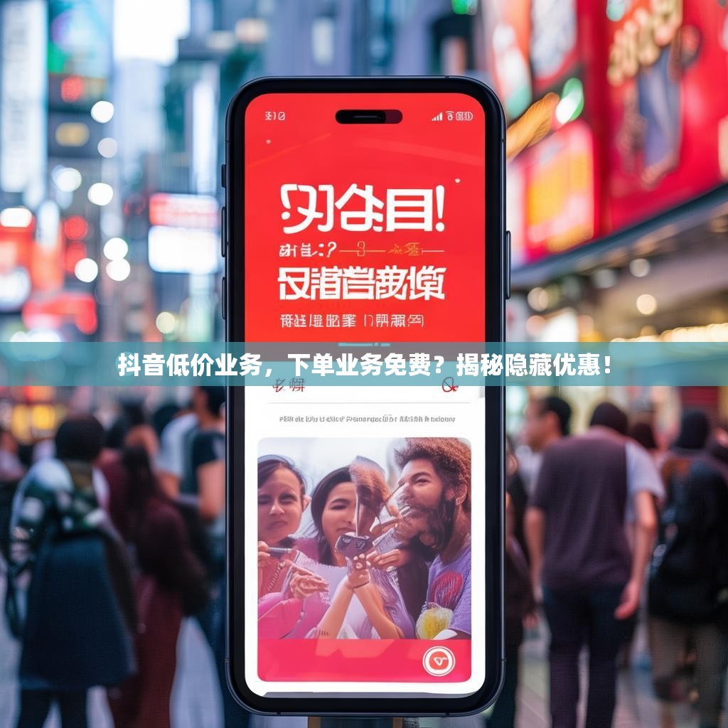 抖音低价业务，下单业务免费？揭秘隐藏优惠！