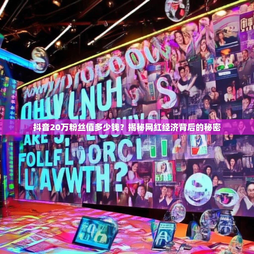 抖音20万粉丝值多少钱？揭秘网红经济背后的秘密