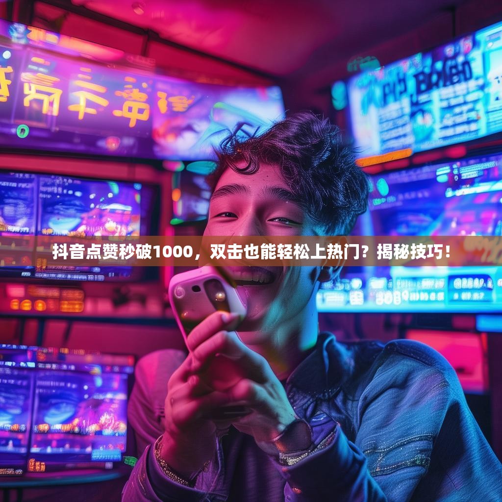 抖音点赞秒破1000，双击也能轻松上热门？揭秘技巧！