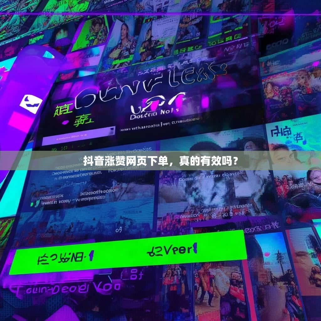 抖音涨赞网页下单，真的有效吗？