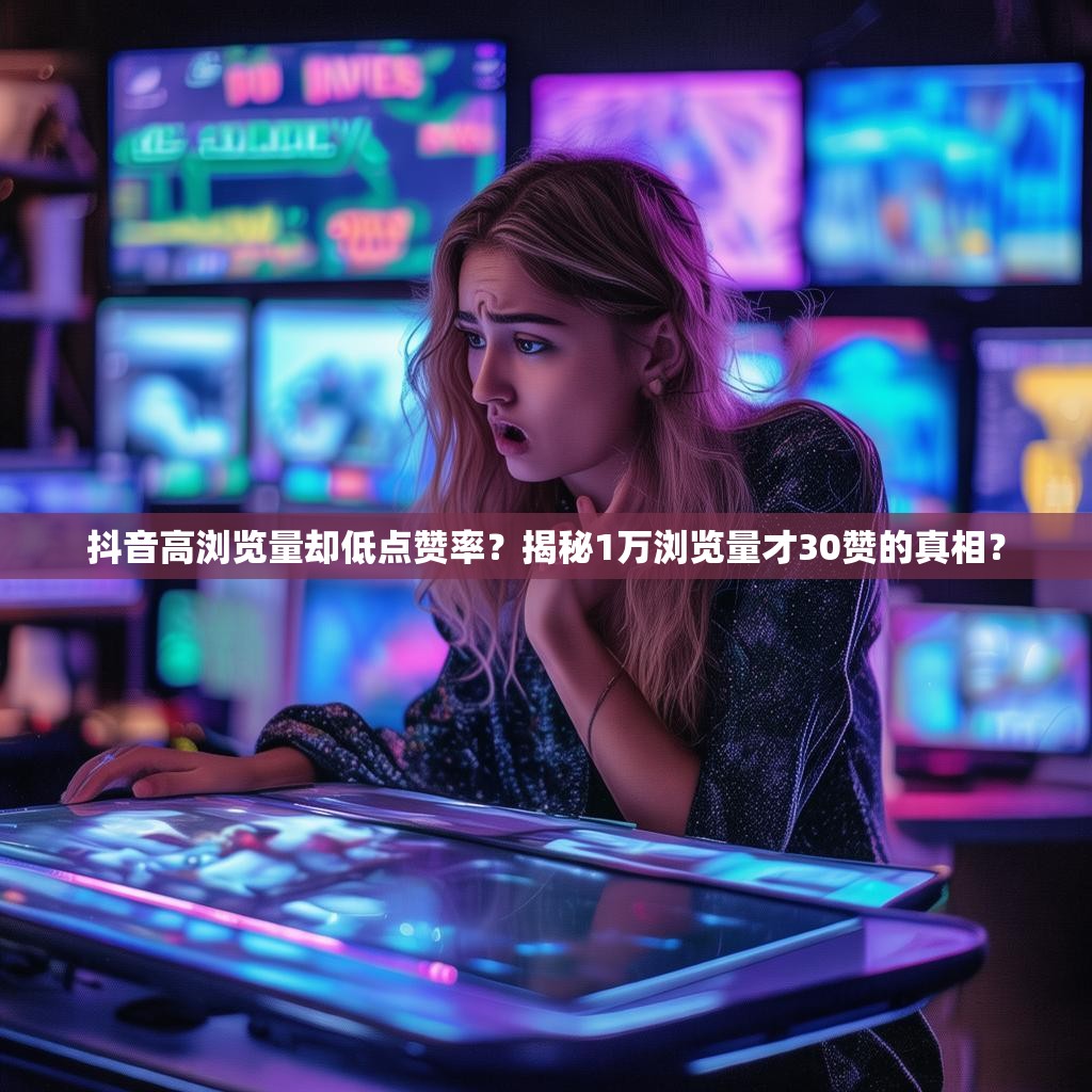 抖音高浏览量却低点赞率？揭秘1万浏览量才30赞的真相？