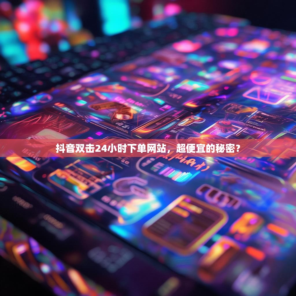 抖音双击24小时下单网站，超便宜的秘密？