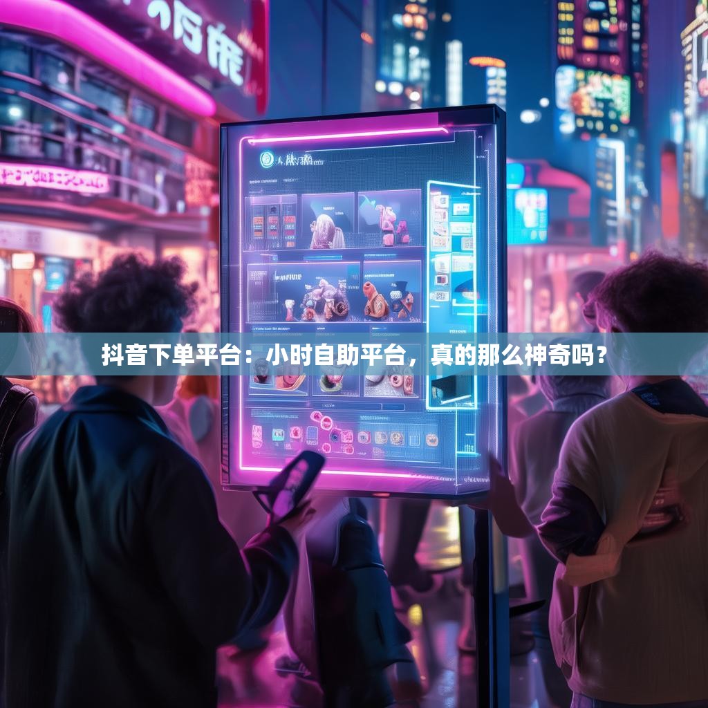 抖音下单平台：小时自助平台，真的那么神奇吗？