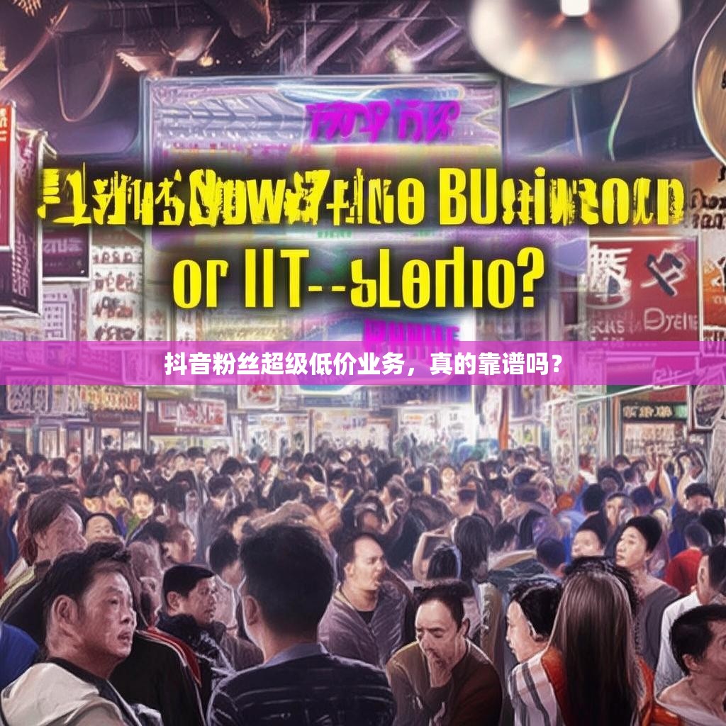 抖音粉丝超级低价业务，真的靠谱吗？