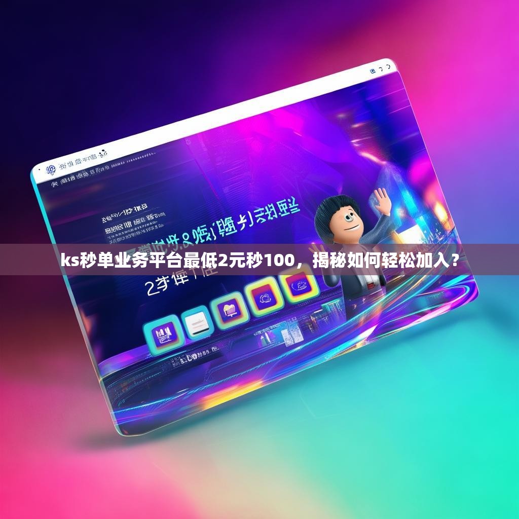 ks秒单业务平台最低2元秒100，揭秘如何轻松加入？