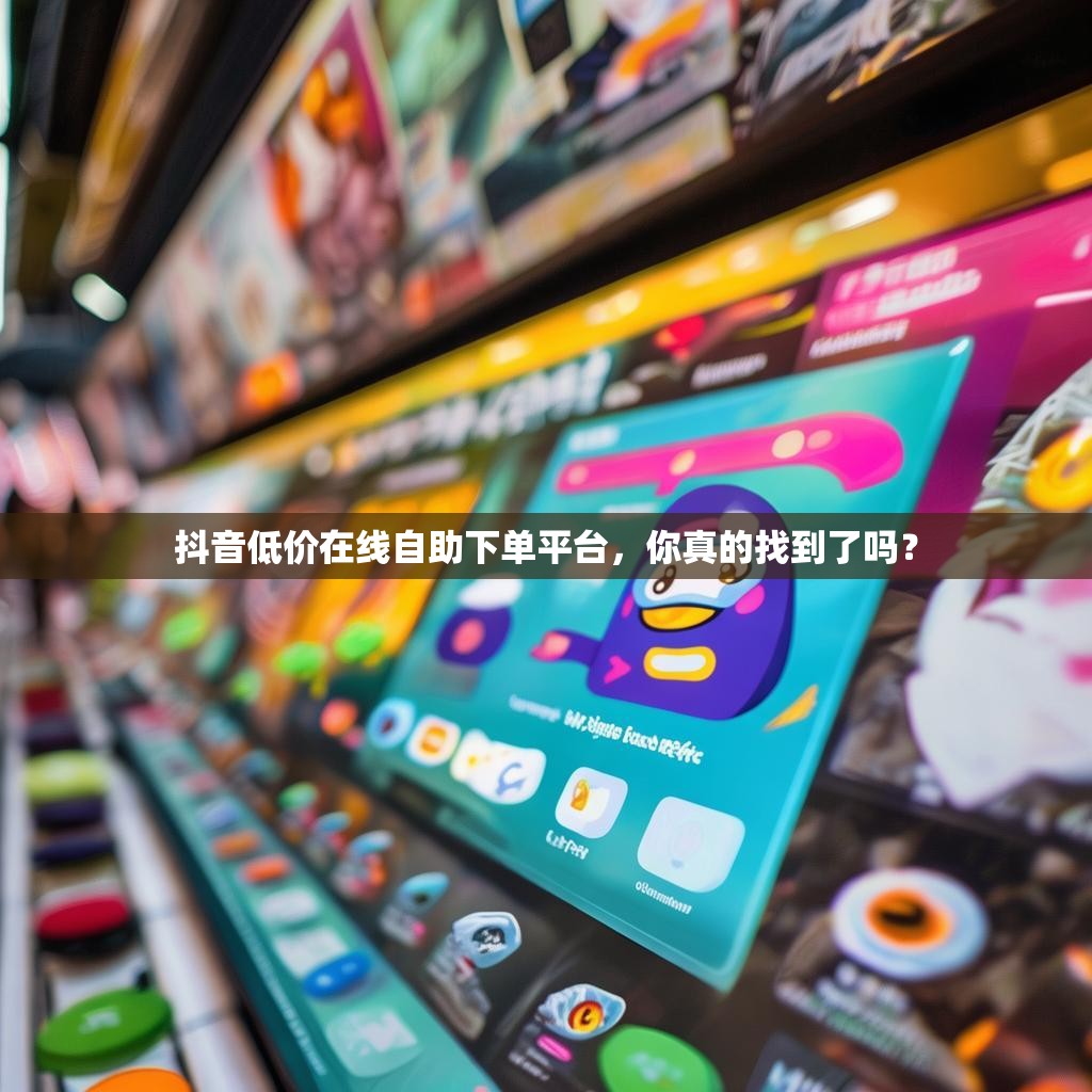 抖音低价在线自助下单平台，你真的找到了吗？