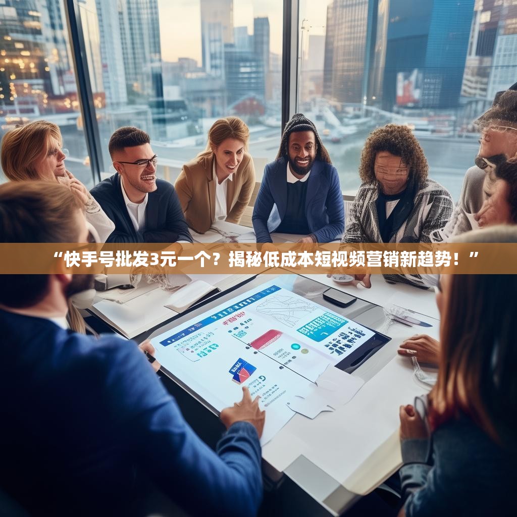 “快手号批发3元一个？揭秘低成本短视频营销新趋势！”